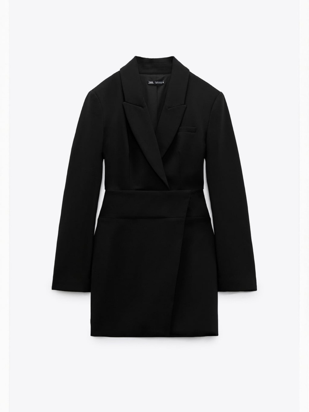Zara Black Tailored Blazer Mini Dress